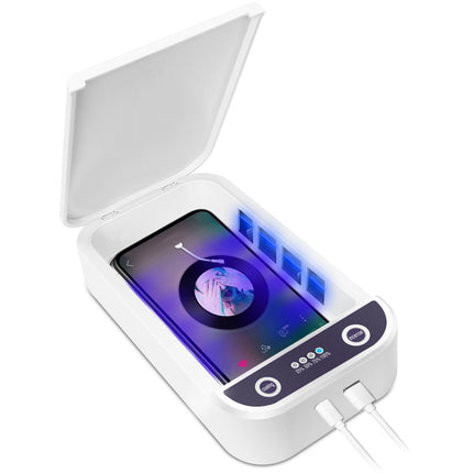 Portable UV Phone Sanitizer: Sterilizer & Aromatherapy Box - White