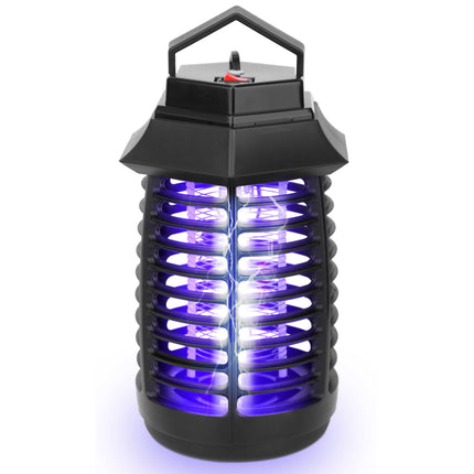 Electric Bug Zapper - UV Mosquito Killer Lamp, Insect Trap - Harmless, Odorless, Noiseless - Home & Restaurant - Black