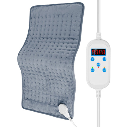 Electric Heating Pad - 22.8x11.4" - Pain Relief for Shoulder, Neck, Back, Spine, Legs, Feet - 9 Temp Levels, 4 Timer Modes