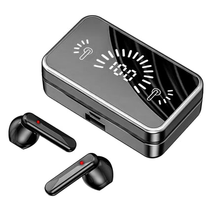 5.3 TWS Wireless Earbuds with Touch Control, In-Ear Headphones, Charging Case, Built-in Mic - Black