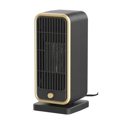 Portable Electric Heater - 500W PTC Ceramic, Overheating Protection, Tip Over Safety, 3S Heating - Ideal for 322 Sq FT Home Office - Black
