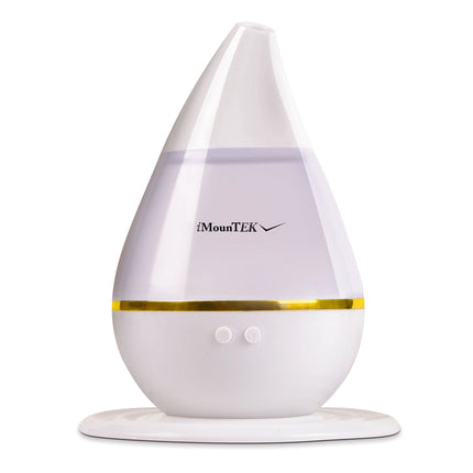 250ml Cool Mist Humidifier with 7 Color LED Lights - Perfect for Office, Home, Vehicle, Study, Yoga, Spa - White